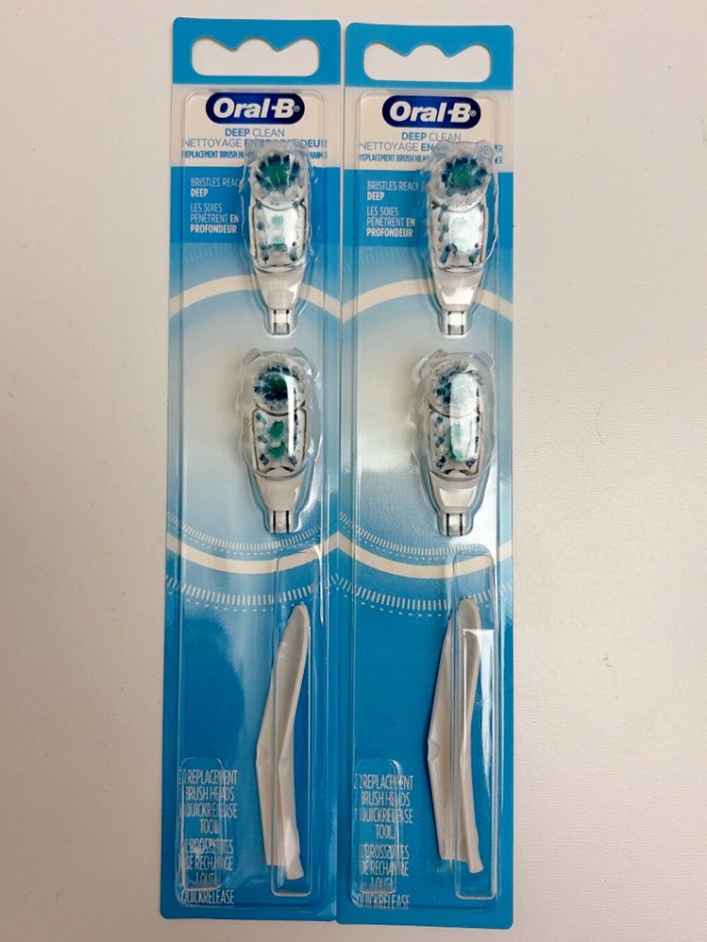 2-Pack Oral-B Complete Replacement Toothbrush Brush Heads 4 Total - Deep Clean